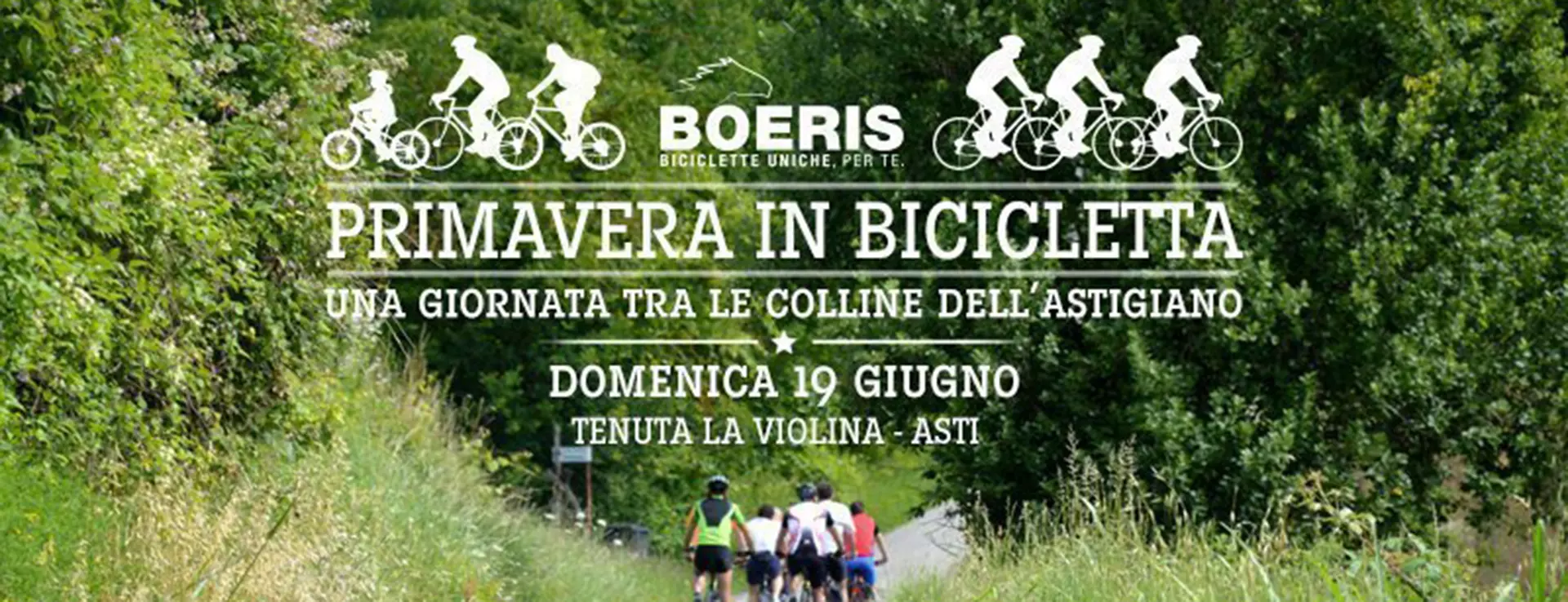 Copertina articolo eventi pedalata raduno Boeris una giornata tra le colline astigiane primavera in bicicletta domenica 19 settembre 2016 Tenuta la Violina