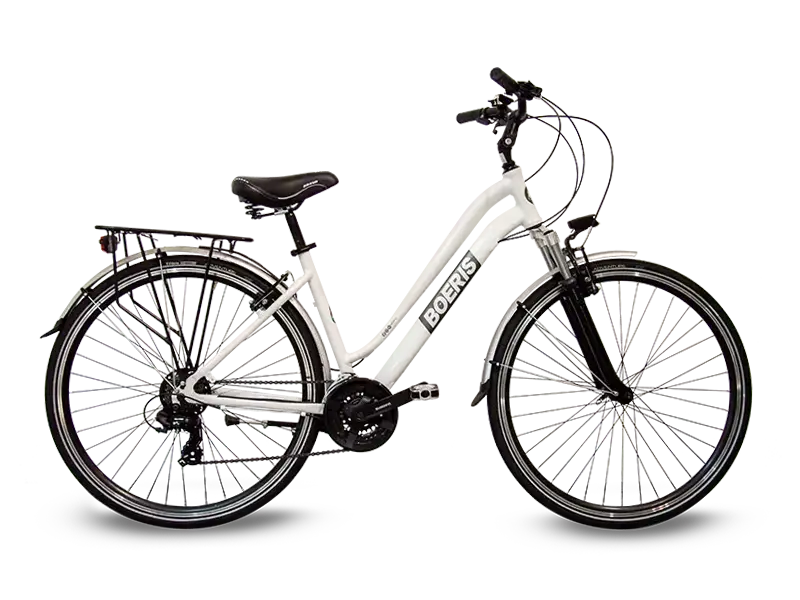 City bike urban travel Boeris Bikes Torino colore bianco