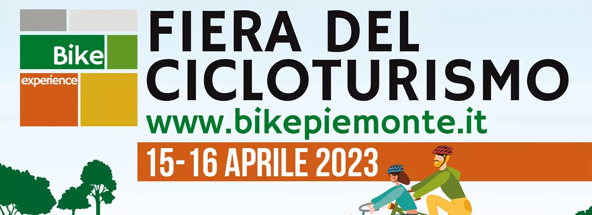 Copertina articolo della fiera del cicloturismo di Boeris Bikes Torino dal 15 al 16 aprile 2023. scopri tutto al link www.bikepiemonte.it Bike experience