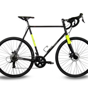 Gravel Serie X nera e gialla di Boeris Bikes Torino