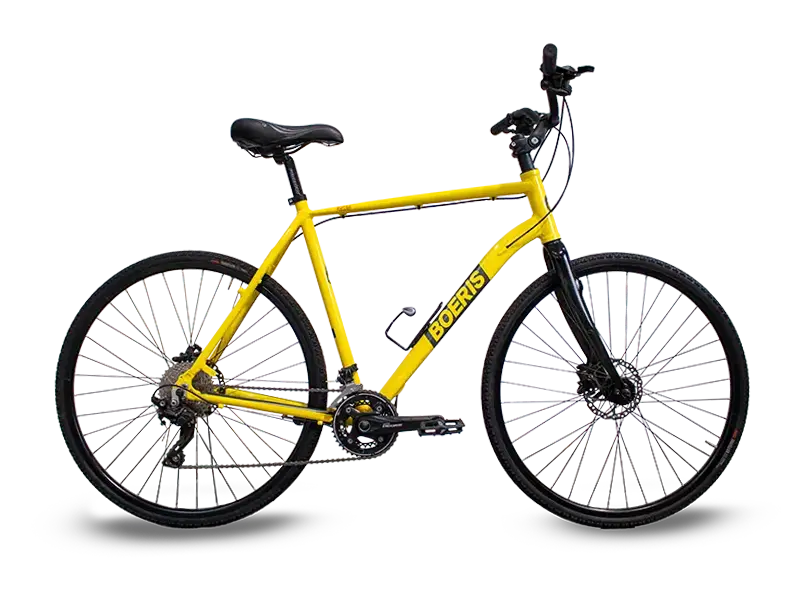 trekking bike lite weight tour Boeris Bikes Torino colore giallo