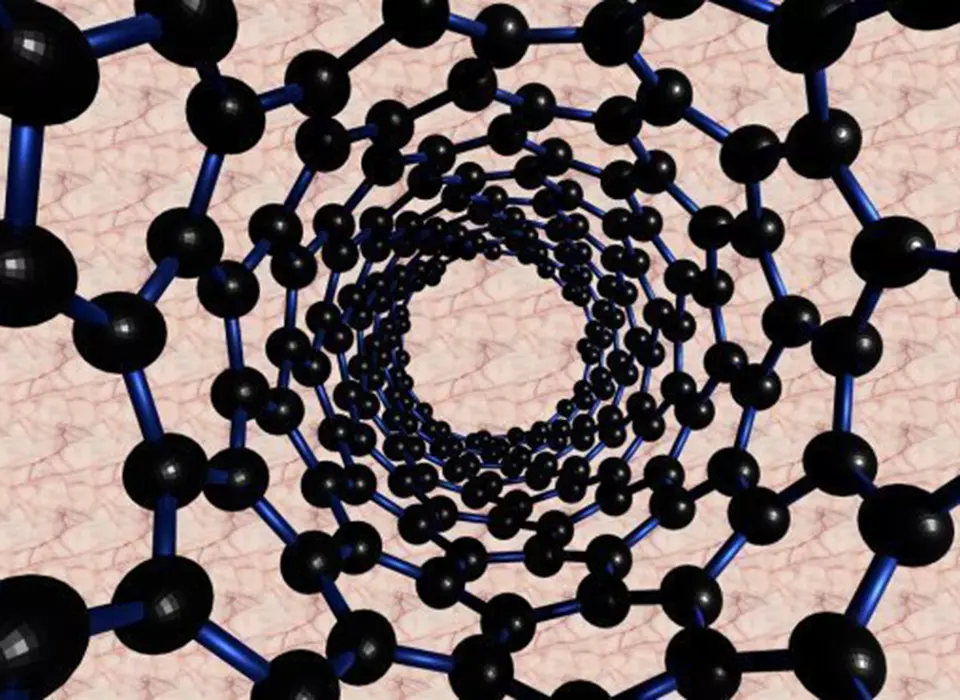 Disegno della struttura del carbonio