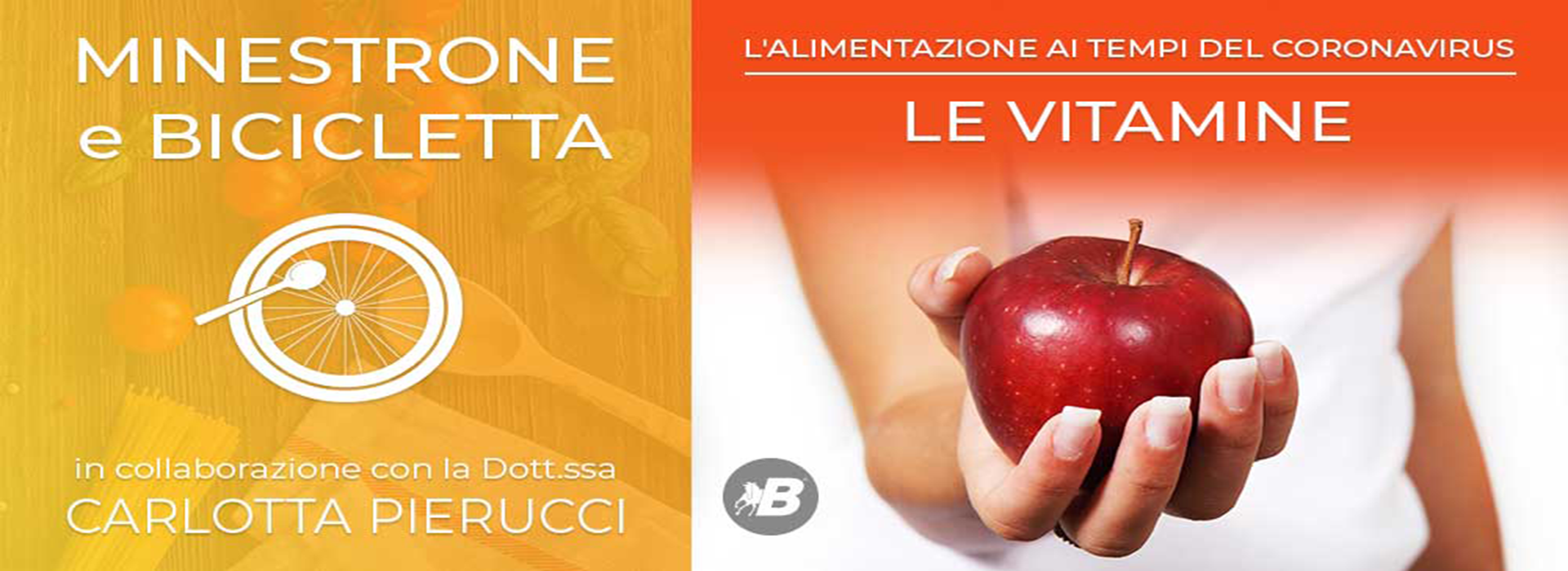 Copertina Articolo Alimentazione e sistema immunitario le vitamine in collaborazione con la dott.ssa Carlotta Pierucci della categoria minestrone e bicicletta