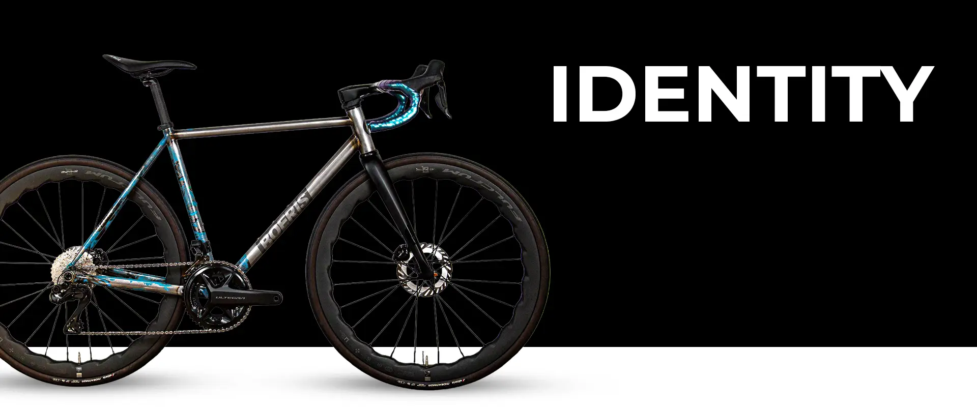 Gravel serie-X colore nero e giallo Boeris Bikes Torino con sfondo nero