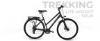 trekking bike lite weight tour Boeris Bikes Torino colore nero